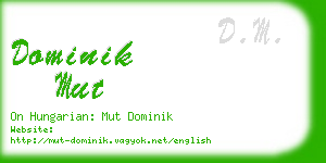 dominik mut business card